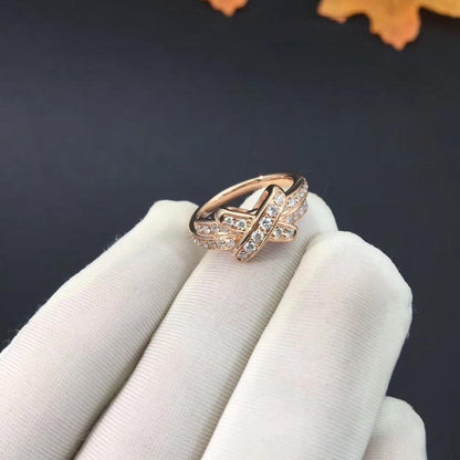[LUXE]JEUX DE ANILLO ORO ROSA DIAMANTES