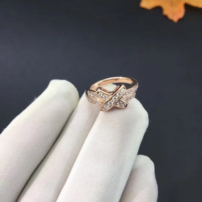 [LUXE]JEUX DE ANILLO ORO ROSA DIAMANTES