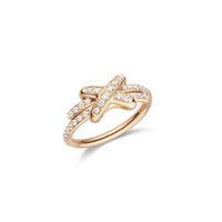 [LUXE]JEUX DE ANILLO ORO ROSA DIAMANTES