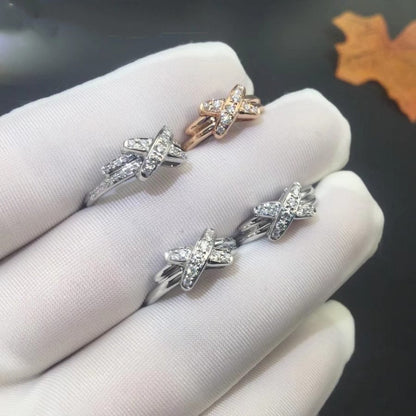 [LUXE]ANILLO JEUX DE PLATA CON DIAMANTES