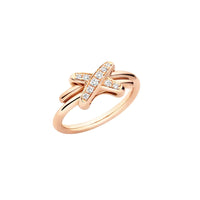 [LUXE]ANILLO JEUX DE ORO ROSA Y DIAMANTES