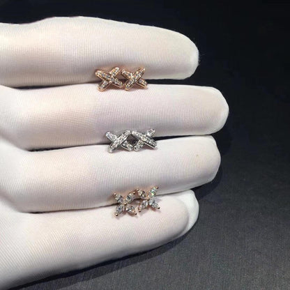 [LUXE]PENDIENTES JEUX DE DIAMANTES