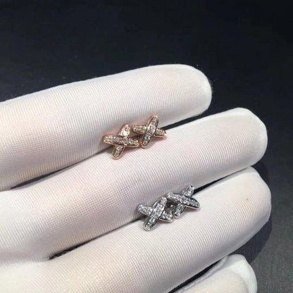 [LUXE]PENDIENTES JEUX DE DIAMANTES