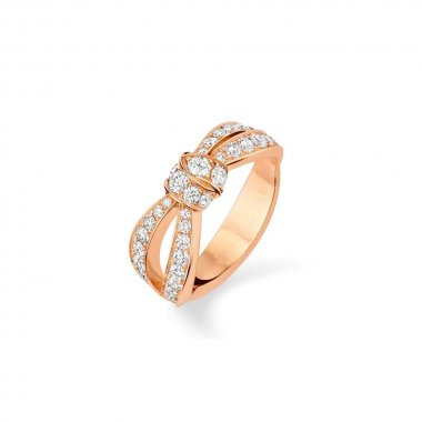 [LUXE]LIENS ANILLO DE ORO ROSA CON DIAMANTES