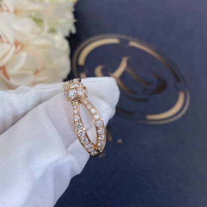[LUXE]LIENS ANILLO DE ORO ROSA CON DIAMANTES