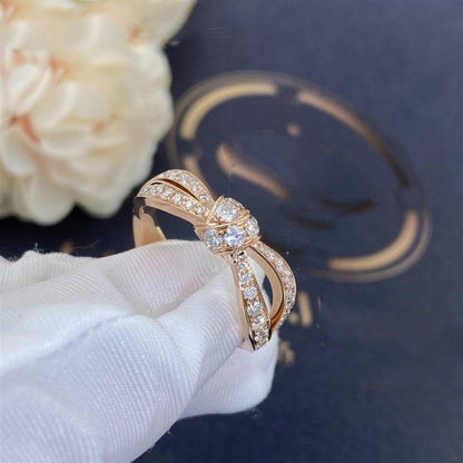 [LUXE]LIENS ANILLO DE ORO ROSA CON DIAMANTES