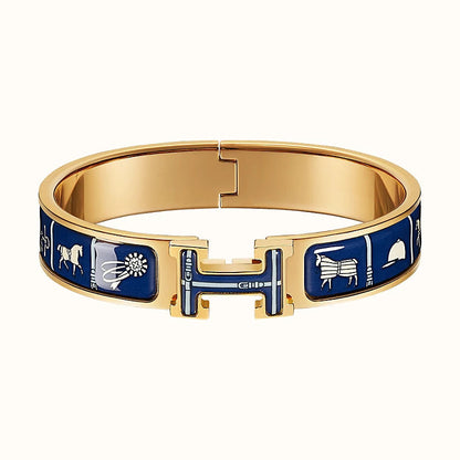 [LUXE]PULSERA H COUVERTURES AZUL OSCURO