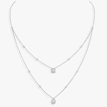 [LUXE] Diamond Necklace My Twin 2 Rows