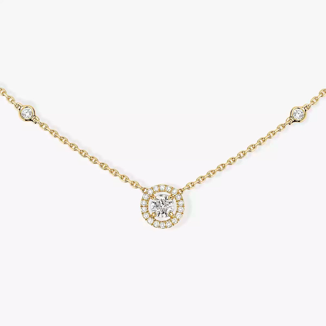 [LUXE] Diamond Necklace 0,20ct Brilliant Shape Joy