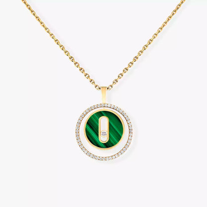 [LUXE] Lucky Move Diamond Necklace in Rose Gold and White Mother-of-Pearl