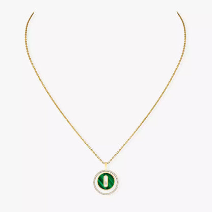 [LUXE] Lucky Move Diamond Necklace in Rose Gold and White Mother-of-Pearl