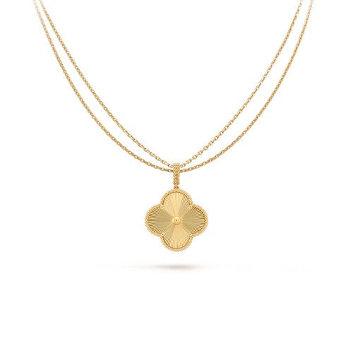 [LUXE]CLOVER 25MM PEDANT NECKLACE GOLD