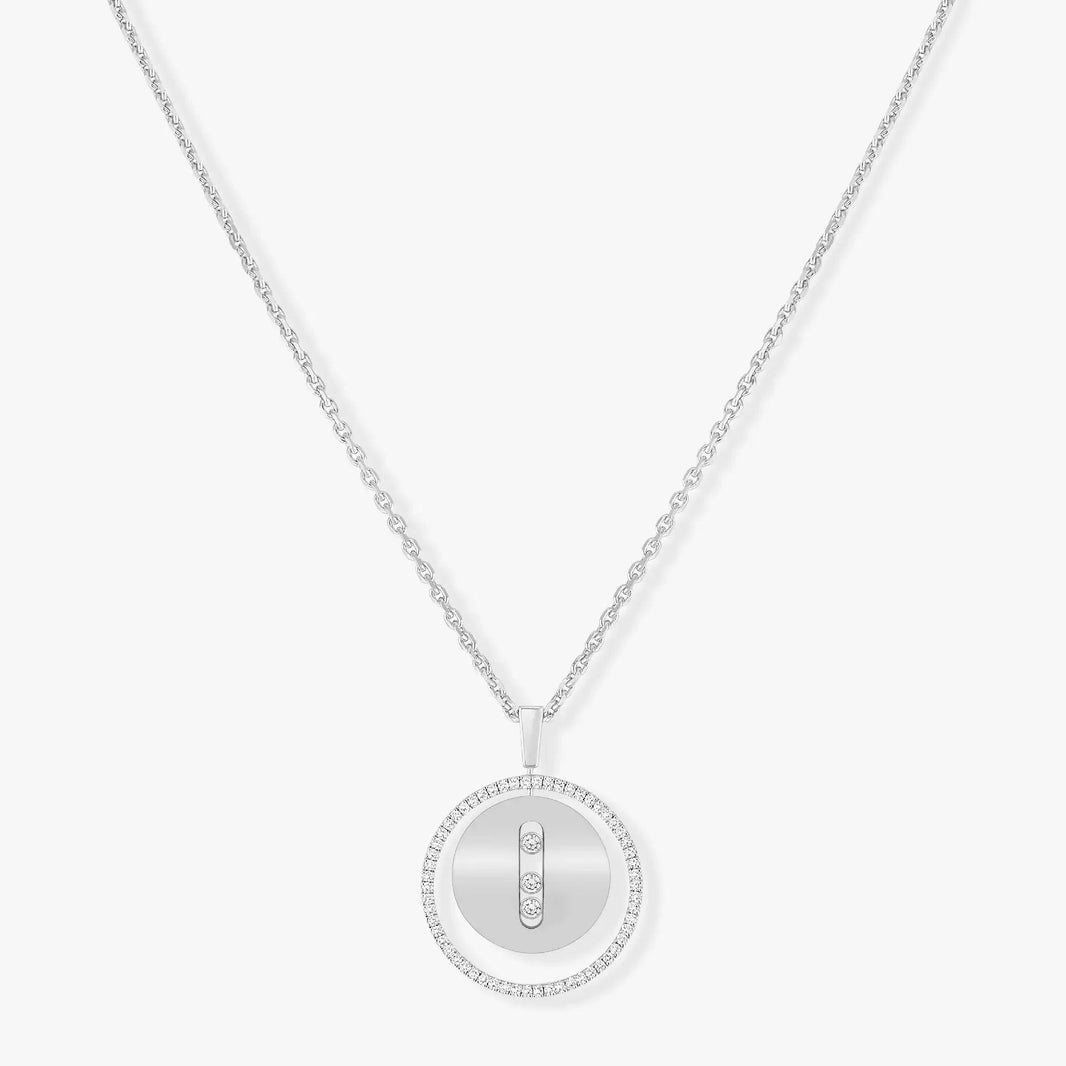 [LUXE] LUCKY MOVE MM SILVER DIAMOND NECKLACE