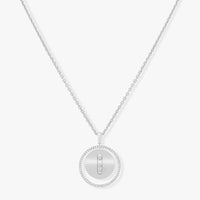 [LUXE] LUCKY MOVE MM SILVER DIAMOND NECKLACE