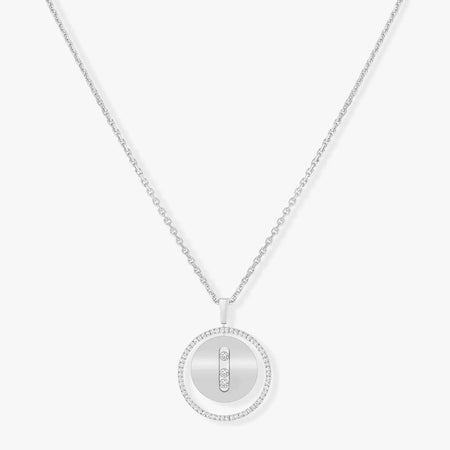[LUXE] LUCKY MOVE MM SILVER DIAMOND NECKLACE