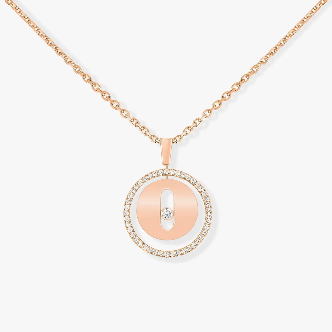 [LUXE] LUCKY MOVE PM NECKLACE PINK GOLD DIAMOND