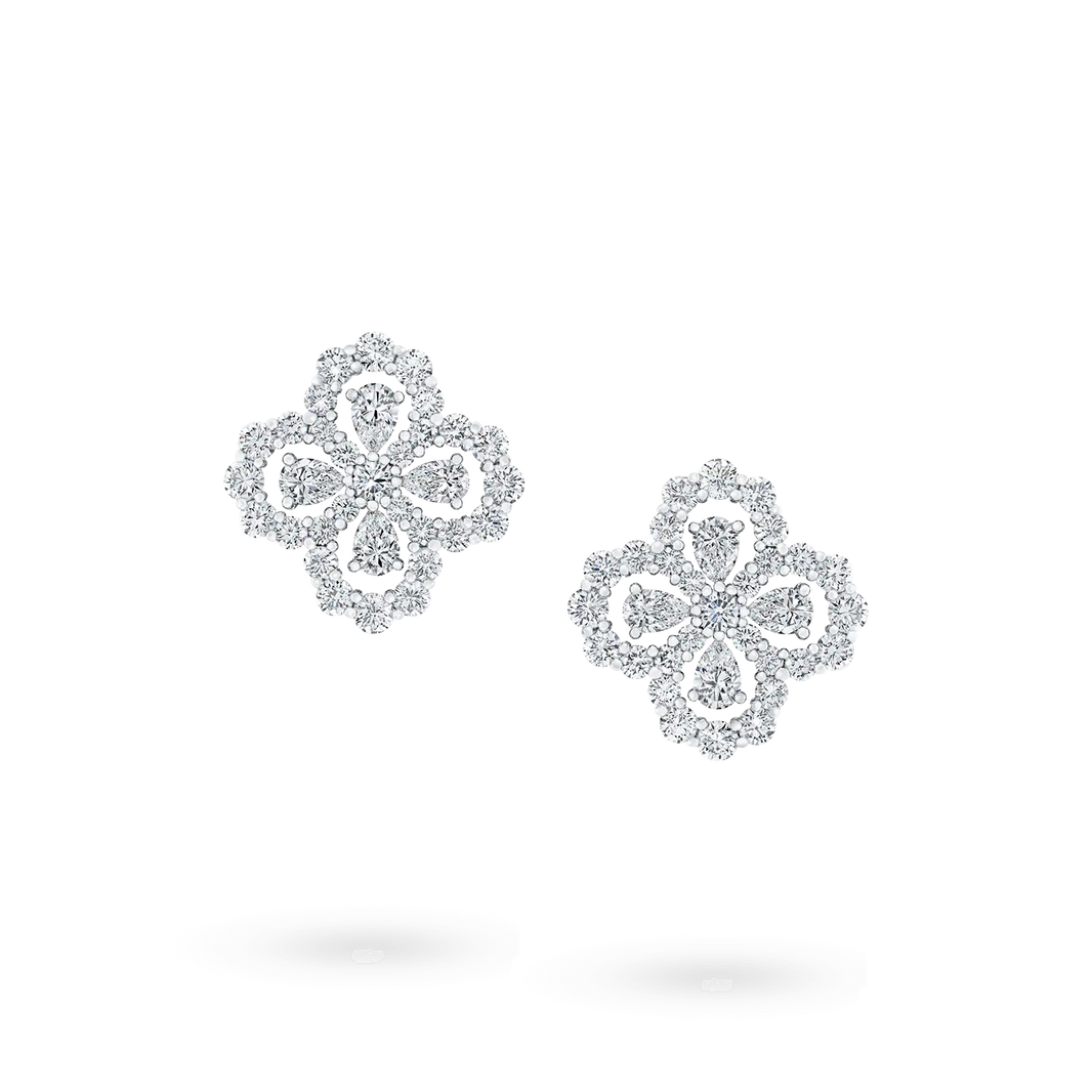 [LUXE]LOOP EARRINGS FULL MOTIF DIAMOND 16MM