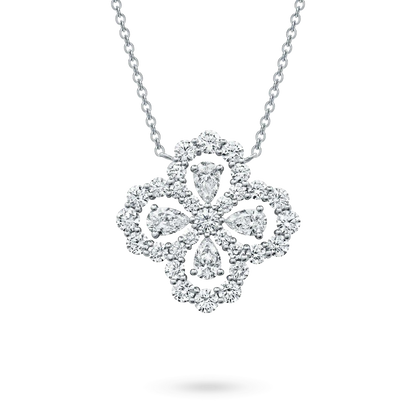 [LUXE] COLLAR DE LAZO CON MOTIVO COMPLETO DE DIAMANTE DE 16 MM EN MÚLTIPLES COLORES