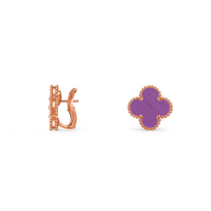 [LUXE]CLOVER 15MM MOP EARRINGS COLLECTION