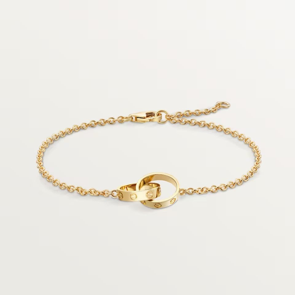 [LUXE] LOVE BRACELET DOUBLE RING