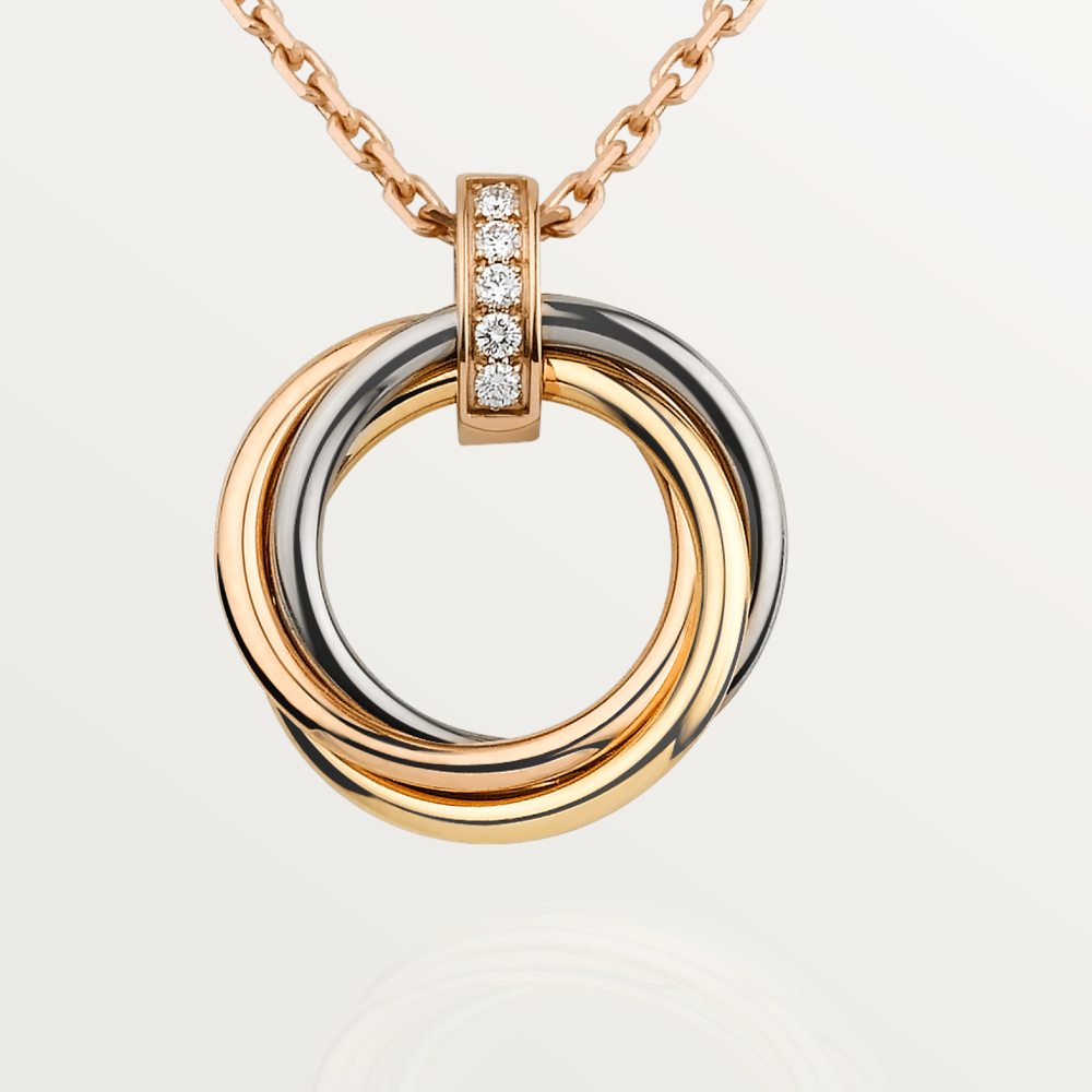 [LUXE]COLLAR TRINITY ORO DIAMANTES