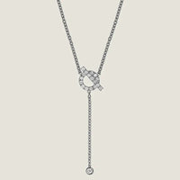 COLLAR DE PLATA Y DIAMANTES FINESSE [LUXE]