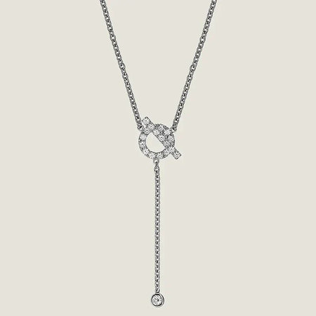 COLLAR DE PLATA Y DIAMANTES FINESSE [LUXE]