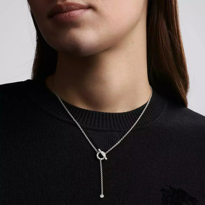 COLLAR DE PLATA Y DIAMANTES FINESSE [LUXE]