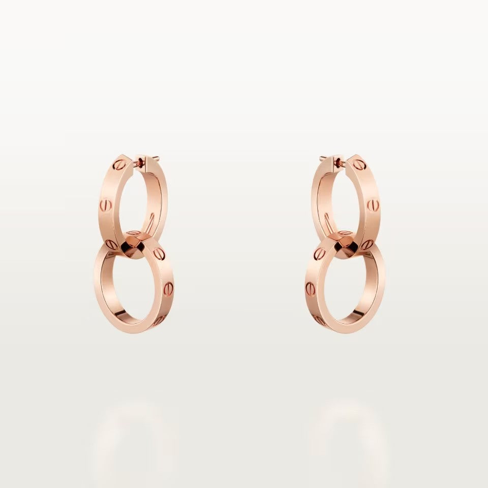[LUXE] LOVE 3.3MM DANGLE EARRINGS