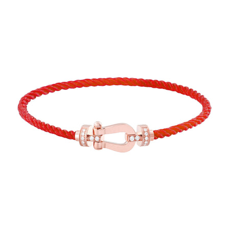 [LUXE]FORCE 10 MEDIO DIAMANTE ORO ROSA CORDERI ROJO MODELO GRANDE Y MEDIANO