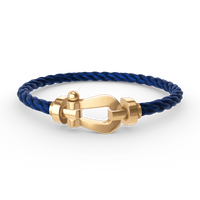 [LUXE]Force Horseshoe & Clover 5 Motifs Bracelet Stack Set