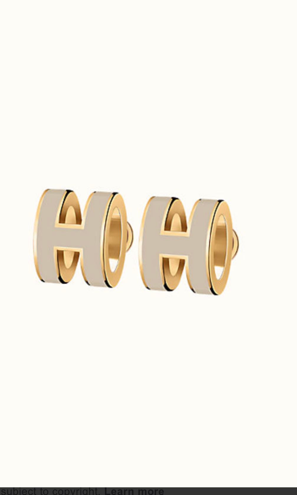 [LUXE]MINI POP H PENDIENTES DORADOS GRISES