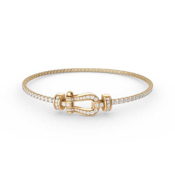 [LUXE]FORCE BRAZALETE DE TENIS DE DIAMANTE CON HERRADURA