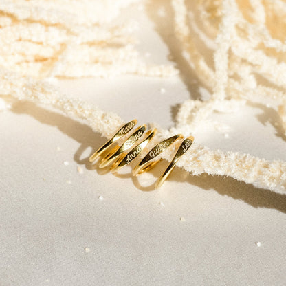 Anillo con nombre Ann Skinny