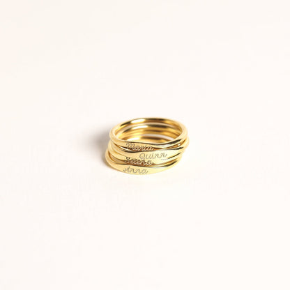 Anillo con nombre Ann Skinny