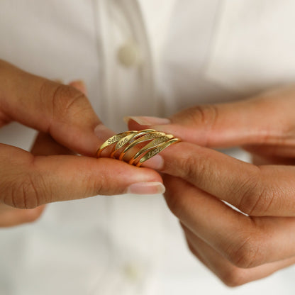 Anillo con nombre Ann Skinny