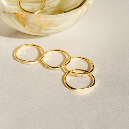 Anillo con nombre Ann Skinny