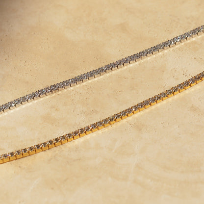 Gargantilla de tenis con diamantes
