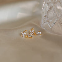 Pendientes colgantes de diamantes marquesa