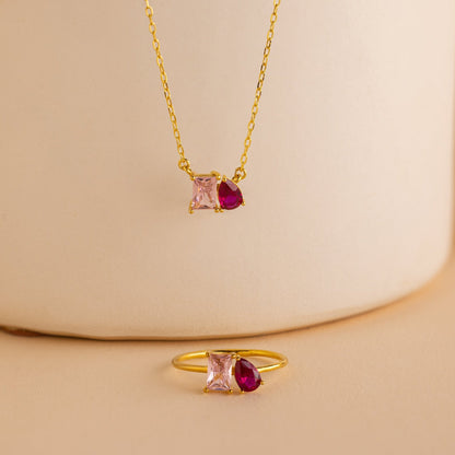 Anillo de piedra natal Toi et Moi