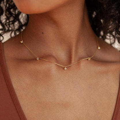 Collar de estación de diamantes