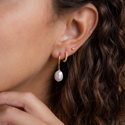 Pendientes colgantes de perlas