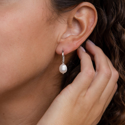 Pendientes colgantes de perlas