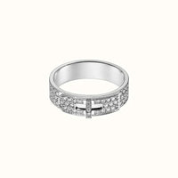 [LUXE]ANILLO DE PLATA CON DIAMANTES KELLY