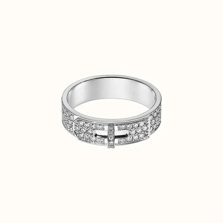 [LUXE]ANILLO DE PLATA CON DIAMANTES KELLY