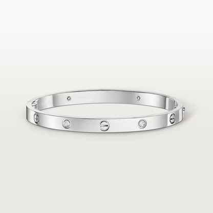 [LUXE] LOVE BRACELET 4.8MM 4 DIAMONDS