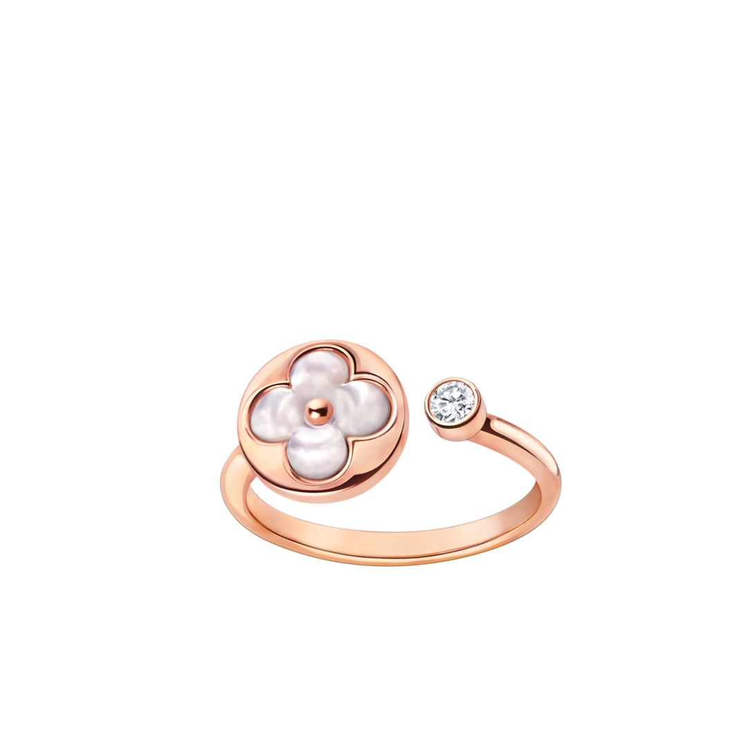 [LUXE]SUN 1 ANILLO DE TRAPEADORA ROSA CON DIAMANTE