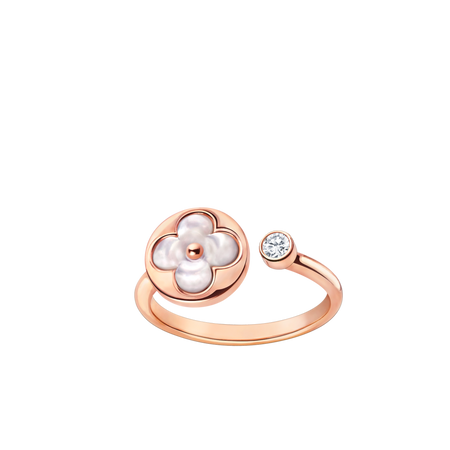 [LUXE]SUN 1 ANILLO DE TRAPEADORA ROSA CON DIAMANTE