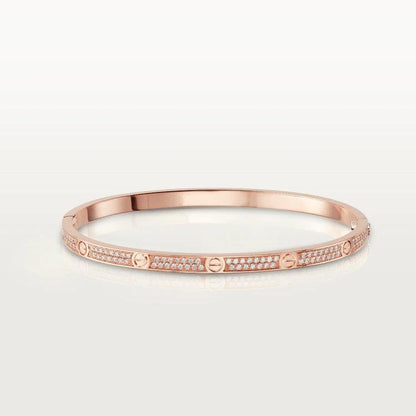 [LUXE] PULSERA LOVE DE 3,65 MM CON PAVÉ DE DIAMANTES