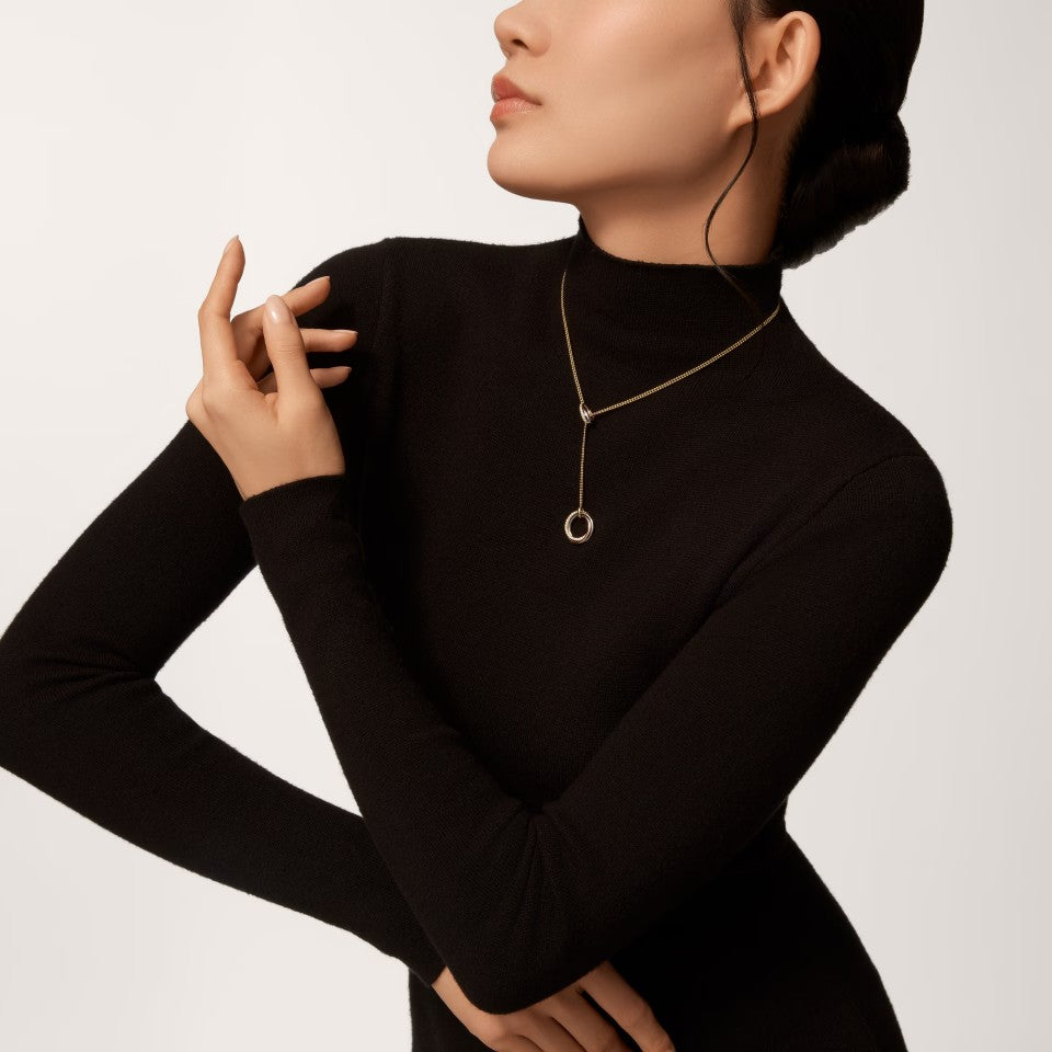 [LUXE] TRINITY DIAMONDS NECKLACE